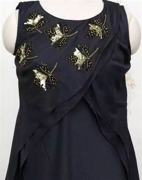 Dark Grey Silk Kundhan work Kurti – South India Shopping Mall