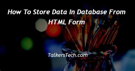 Form That Stores Data into Database 的图像结果