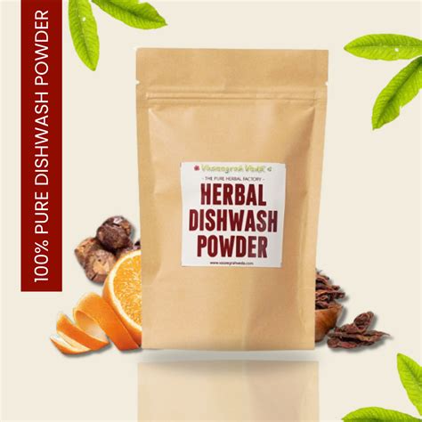 Herbal Dish Wash Powder – 200g | Natural Cleanser for Safe, Sparkling ...