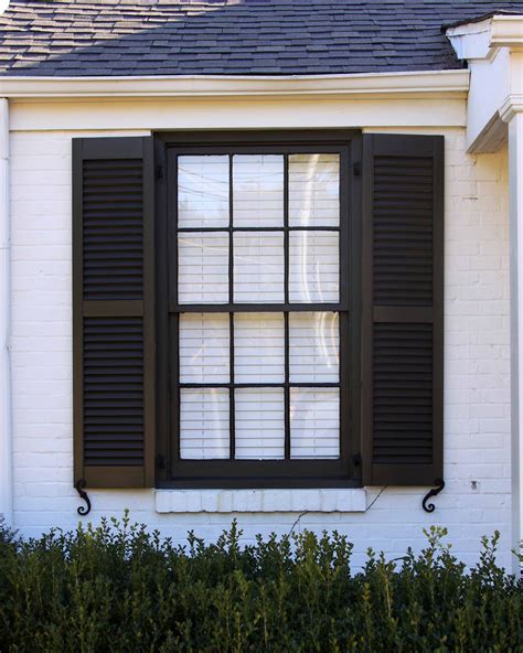Functional Louvered Shutters Exterior Rustic Exterior Shutters