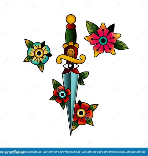 Traditional Sword Tattoo