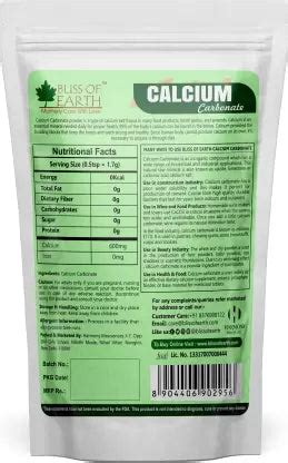 Bliss of Earth Calcium Carbonate Powder 113gm