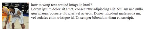 Image result for HTML Image Wrap Text