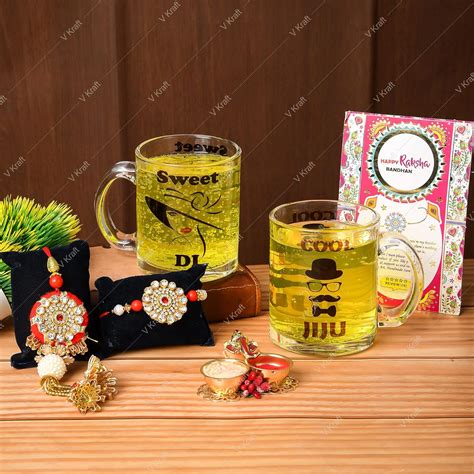 Buy V Kraft "Sweet DIDI Cool JIJU Printed Transparent Glass Coffee Mug ...