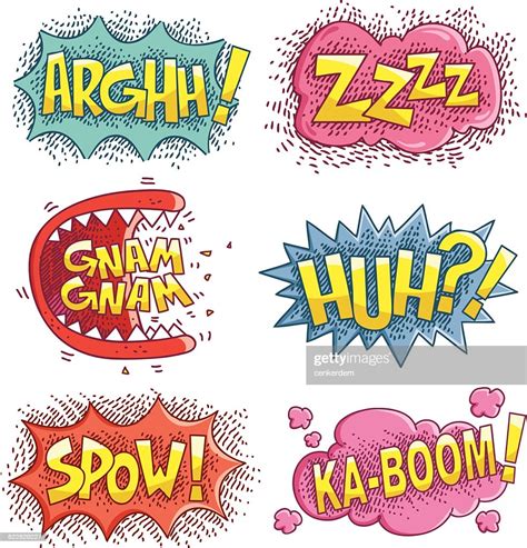 Comic Book Sound Effects 2 High-Res Vector Graphic - Getty Images