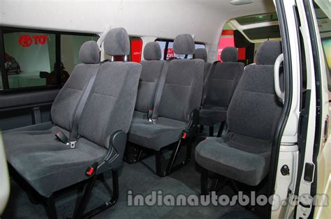 Toyota Hiace Auto Expo 2014 seats