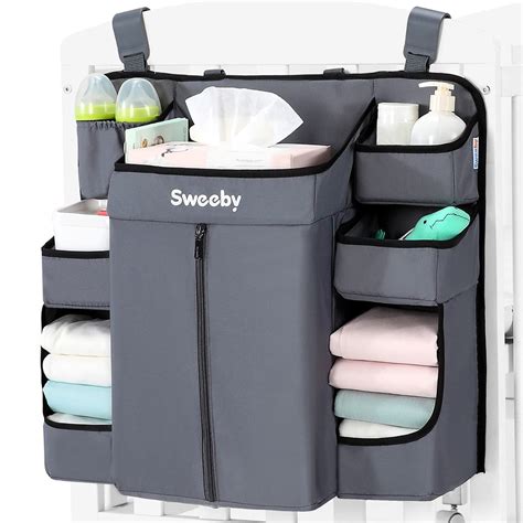 Amazon.com : Sweeby Diaper Organizer for Changing Table and Crib ...
