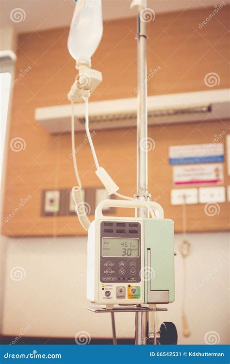 IV Machine. Infusion Pump Intravenous IV Drip. Retro Style. Stock Image ...