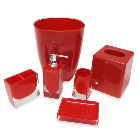 Red Acrylic Bathroom Accessories at Evie Rounsevell blog