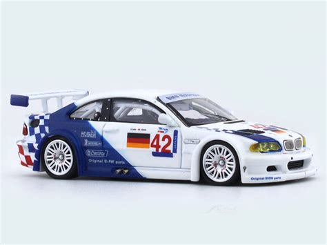 BMW M3 E46 GTR white 1:64 DCM diecast scale model car | Scale Arts India