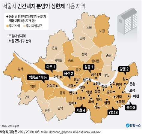 서울시 상한제 대상구역 정리
