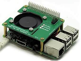 Sequent Microsystems Smart Fan HAT - 4 Inch, 15 Watts, 5 Volts, Forced ...