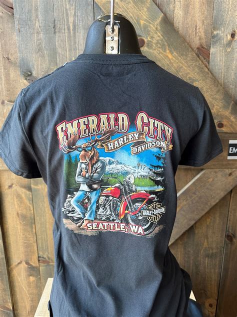 Emerald City Harley-Davidson® Classic American Moose back - Mt. Rainier ...