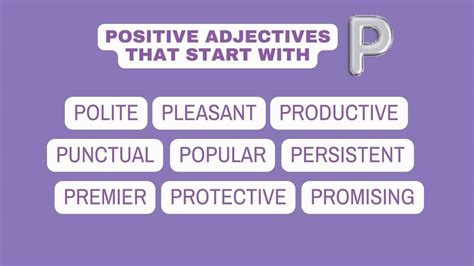 Adjectives That Start With P - Capitalize My Title