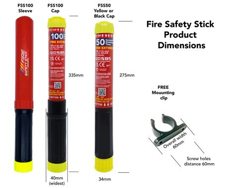 Fire Safety Stick Dimensions at Jennifer Hubbard blog