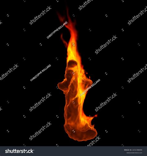 Fire Letter T Lowercase 3d Demonic Stock Illustration 2231788099 ...