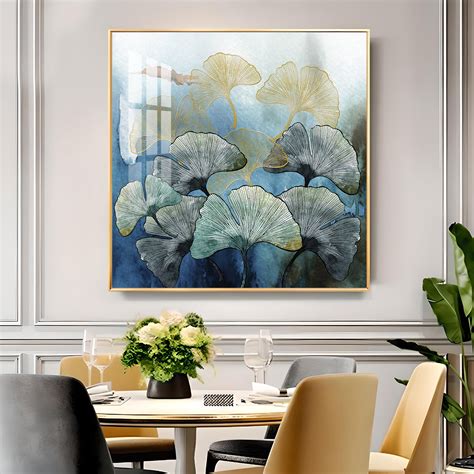 Buy Tranquil Blossom Glass Finish Square Wall Art Online @ Best Price ...