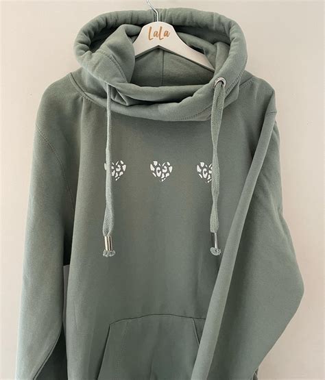 Cowl Neck Hooded Sweatshirt - Ladies Hoodie - Luxury Ladies Hoodie ...