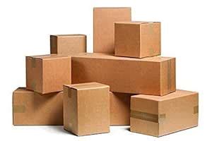 UDHNA Corrugated Cardboard Box 4x4x4 Inches | Small Brown Shipping ...