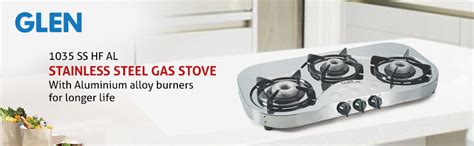 Glen High Flame GL 1035 SSHF Gas Stove, 3 Burner (Non-Auto Ignition ...
