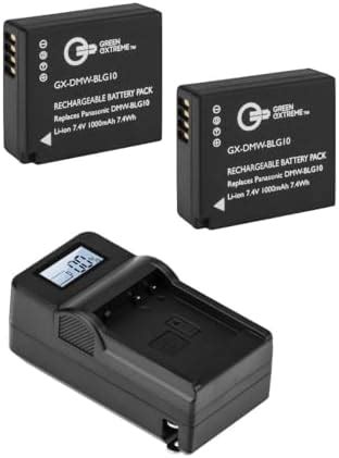 Green Extreme 2 Pack DMW-BLG10 Lithium-Ion Rechargeable Battery Pack (7 ...