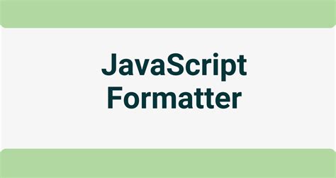 JavaScript Format 的图像结果