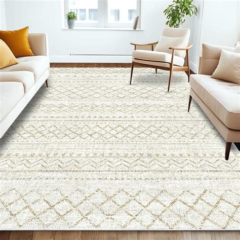 Amazon.com: Area Rug Living Room Rugs 5x7 - Large Soft Boho Geometric ...