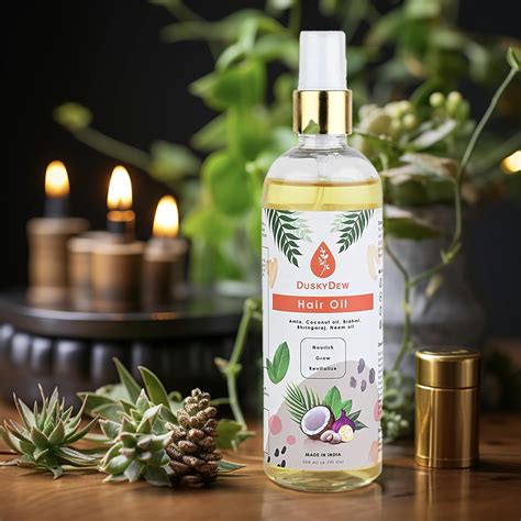 Buy DuskyDew Ayurvedic Hair Oil For Men And Women with Amla, Bhringraj ...