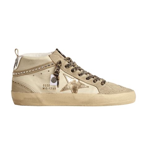 Swarovski X Golden Goose Wmns Mid Star 'beige Leopard Laces' Price in ...