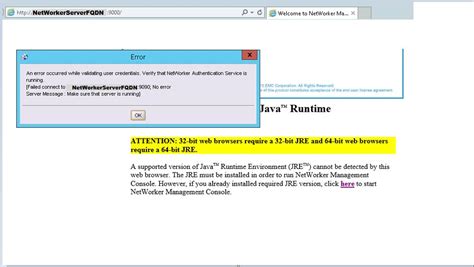 NMC: Verify NetWorker Authentication Service is Running | Dell India