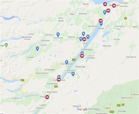 Loch Ness Escocia Mapa Edinburgh: Loch Ness, Glencoe, Coos & The