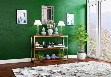 Buy Cedar Console Table (Honey Finish) Online Store in India : Urbanwood
