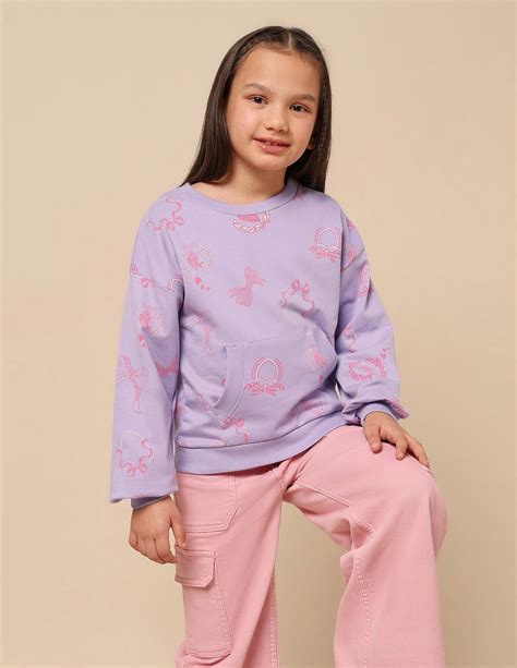 Girls Graphic Printed Regular Fit Sweatshirt – U.S. Polo Assn. India