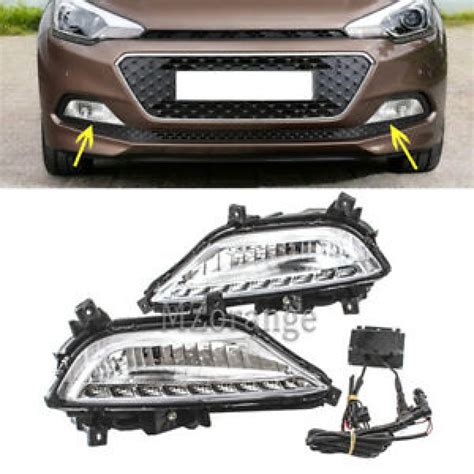 Globex Fog Light Lamp Assembly DRL i20 Elite (With Bulb & Wiring Kit ...