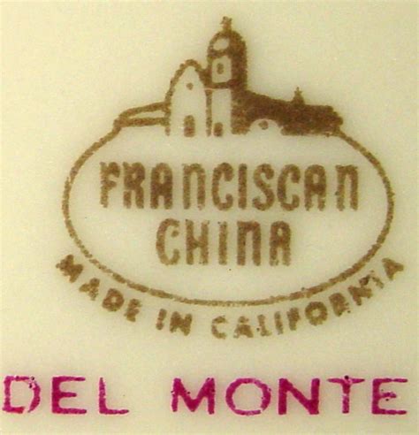 Franciscan China Del Monte Pattern 60-Piece Set Service for 12 at ...
