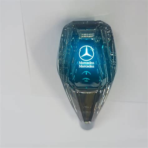 Mercedes Benz Crystal Gear Shift Knob With LED Lights For Jeep Manual Gear