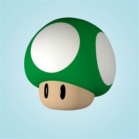 cinema4d super mario green mushroom