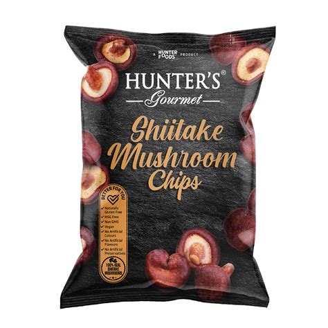 Hunter's Gourmet Shiitake Mushroom Chips (55 gm) - Hunter Foods