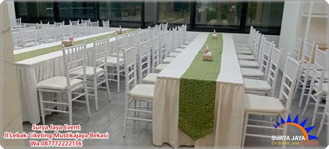 Tempat Pinjam Kursi Tiffany Untuk Acara Apa Saja