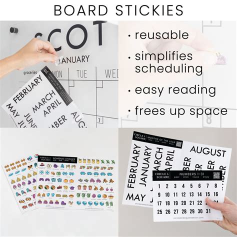 Monthly Framed Chalkboard Calendar | Vertical Madi – circleandsquaredecor