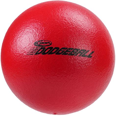 6" Solid Red Textured Sting-Free Outdoor Yard Sport Dodgeball