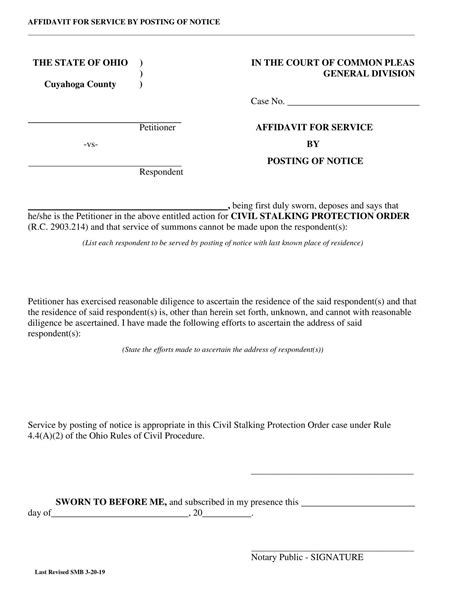 Free Printable Proof Of Service Form Templates [PDF & Word]