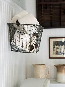 Small Bathroom Baskets by Easily Boost Bathroom Storage With Wall Mounted Baskets Hgtv Small Bathroom Baskets
