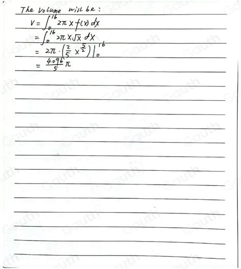 Image result for Write Integral Using Shell Method Y X 2