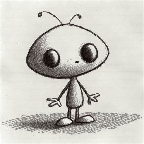 Alien Drawing for Kids 的图像结果