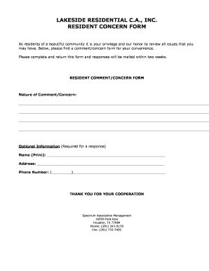 Fillable Online villagesofcypresslakes LAKESIDE RESIDENTIAL C.A., INC ...