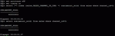 SQL Hints 的图像结果