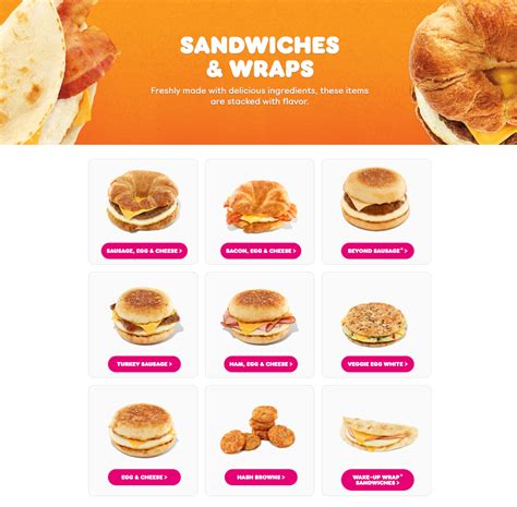 Dunkin' Donuts Menu and Specials