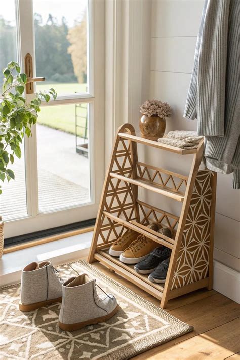 19+ Creative Wooden Shoe Rack Ideas You'll Love - Oh Loft