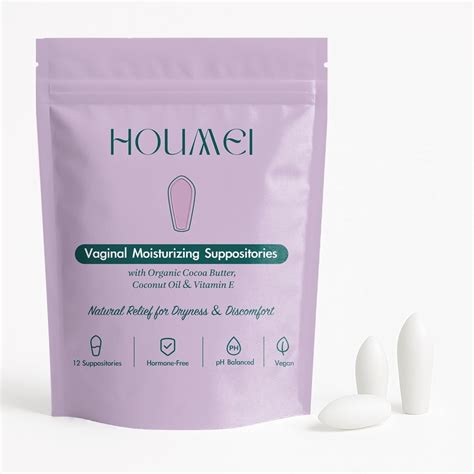 Houmei Vaginal Suppositories with Vitamin E & Hyaluronic Acid – 12 Cou – Glam Global UK